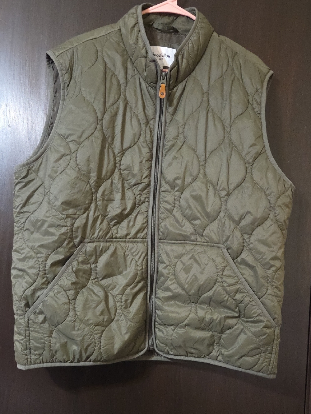Goodfellow & Co ladies green puffy Vest unisex XL